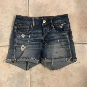 American eagle high rise shortie shorts